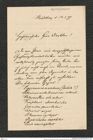 Nachlass Franz Steindachner, Brief von Richard Kossmann an Franz Steindachner (14.03.1877), Inv.Nr. 277.01, Seite 1